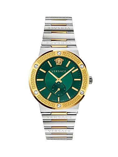 Greco Logo Two-Tone Chronograph Bracelet Watch
